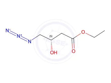 Chemical structure of ethyl (3S)-4-azido-3-hydroxy-butanoate