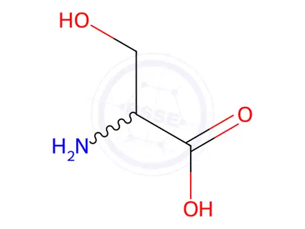 Chemical structure of DL-Serine