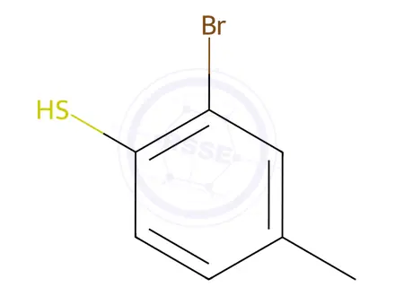 Chemical structure of 2-Bromo-4-methyl-benzenethiol