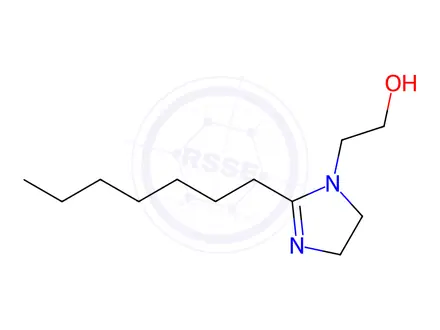 Chemical structure of 2-heptyl-4,5-dihydro-1H-imidazole-1-ethanol