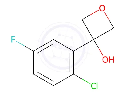 Chemical structure of 3-Oxetanol, 3-(2-chloro-5-fluorophenyl)-