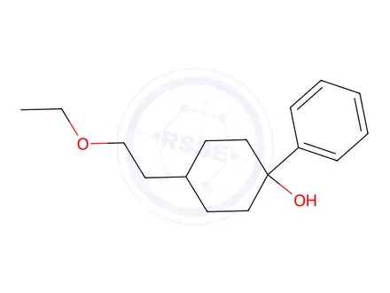 Chemical structure of 4-(2-Ethoxyethyl)-1-phenylcyclohexanol