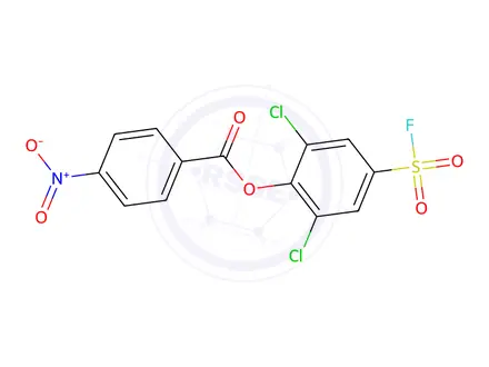 Chemical structure of 2,6-Dichloro-4-(fluorosulfonyl)phenyl 4-nitrobenzoate