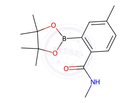 Chemical structure of N,4-Dimethyl-2-(4,4,5,5-tetramethyl-1,3,2-dioxaborolan-2-yl)benzamide
