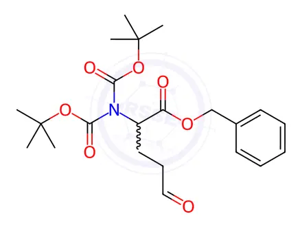 Chemical structure of Benzyl N,N-bis(tert-butoxycarbonyl)-5-oxo-L-norvalinate
