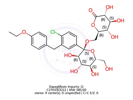Chemical structure of Dapagliflozin Impurity 353