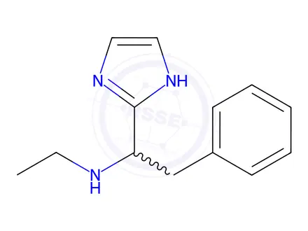 Chemical structure of N-ethyl-1-(1H-imidazol-2-yl)-2-phenylethan-1-amine