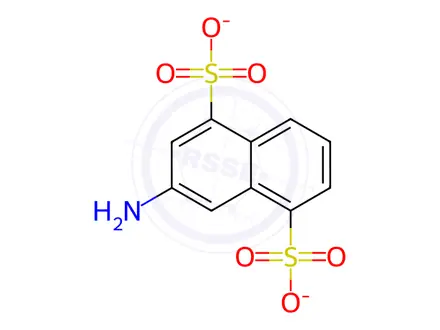 Chemical structure of 3-AMINO-1,5-NAPHTHALENEDISULFONIC ACID DISODIUM SALT