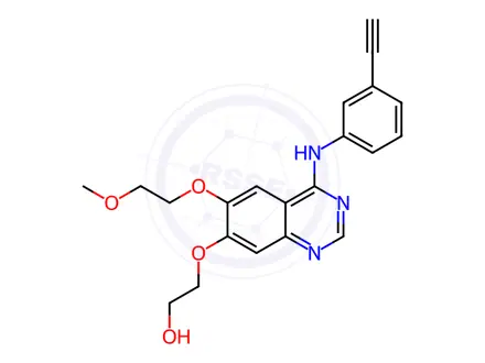 Chemical structure of Erlotinib O-Desmethyl Metabolite Isomer (M13)