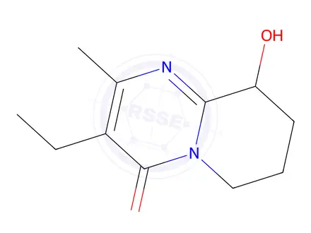 Chemical structure of 3-Ethyl-9-hydroxy-2-methyl-6,7,8,9-tetrahydro-4H-pyrido[1,2-a]pyrimidin-4-one