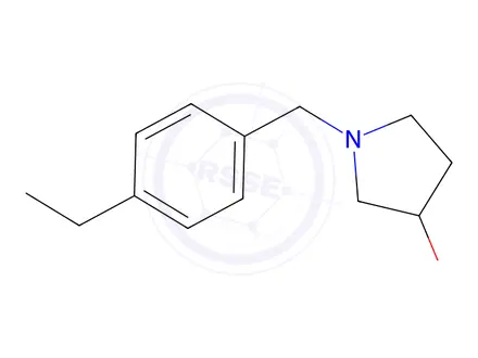Chemical structure of 1-[(4-ethylphenyl)methyl]pyrrolidin-3-ol