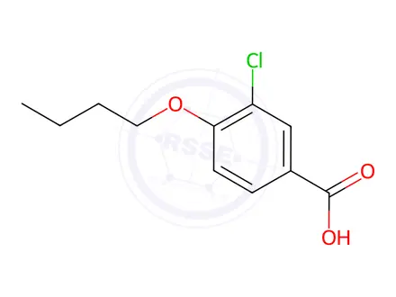 Chemical structure of 4-Butoxy-3-chlorobenzoic acid