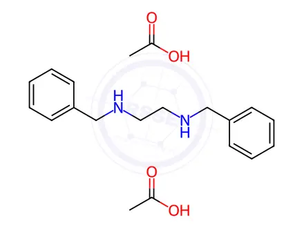 Chemical structure of Benzathine diacetate