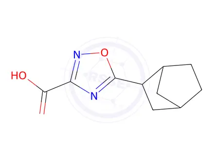 Chemical structure of 5-(Bicyclo[2.2.1]heptan-2-yl)-1,2,4-oxadiazole-3-carboxylic acid