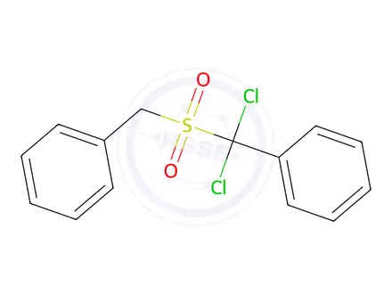 Chemical structure of (benzylsulfonyl-dichloro-methyl)benzene