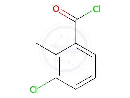 Chemical structure of 3-Chloro-2-methylbenzoyl Chloride