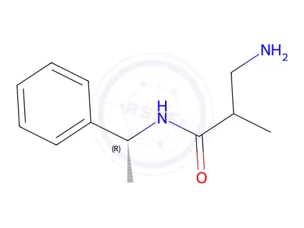 Chemical structure of 3-Amino-2-methyl-N-((R)-1-phenylethyl)propanamide