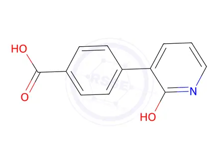 Chemical structure of 3-(4-Carboxyphenyl)-2-hydroxypyridine