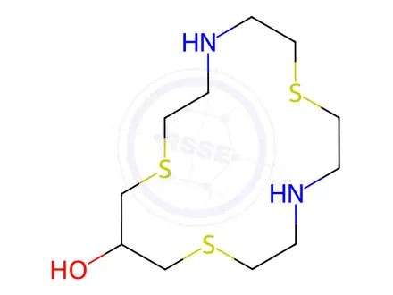 Chemical structure of 1,7,13-TRITHIA-4,10-DIAZACYCLOHEXADECAN-15-OL