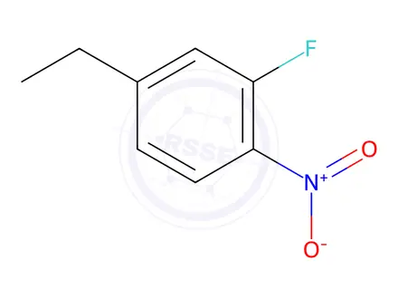Chemical structure of Benzene, 4-ethyl-2-fluoro-1-nitro-