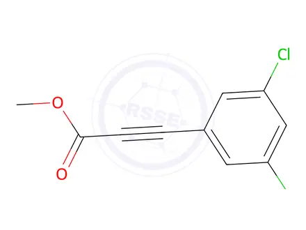 Chemical structure of methyl 3-(3,5-dichlorophenyl)prop-2-ynoate