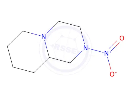 Chemical structure of 2H-Pyrido[1,2-a]pyrazine,octahydro-2-nitro-(9CI)