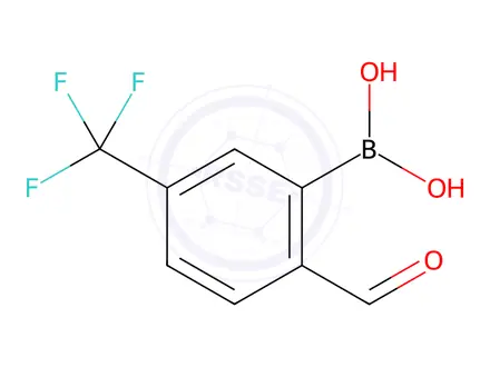 Chemical structure of (2-Formyl-5-(trifluoromethyl)phenyl)boronic Acid