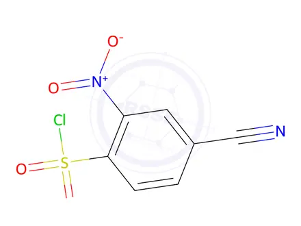 Chemical structure of 4-Cyano-2-Nitrobenzene-1-Sulfonyl Chloride