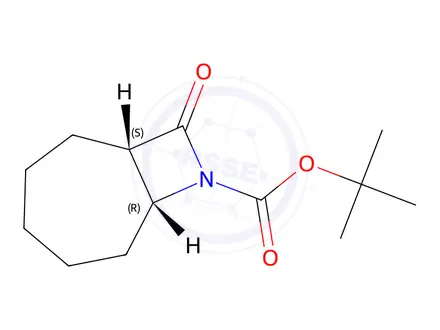 Chemical structure of 1335032-03-5 (+/-)-tert-Butyl-9-oxo-8-azabicyclo[5.2.0]nonane-8-carboxylate MFCD20481998