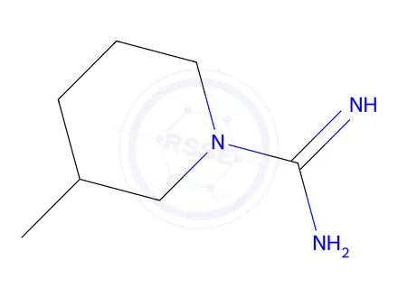Chemical structure of SULFURIC ACID COMPOUND WITH 3-METHYLPIPERIDINE-1-CARBOXIMIDAMIDE (1:1)