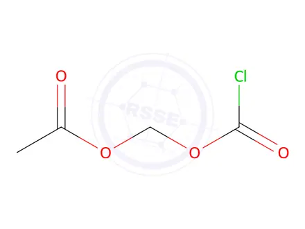 Chemical structure of Carbonochloridic acid, (acetyloxy)methyl ester
