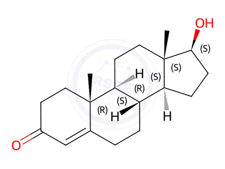 Chemical structure of Testosterone