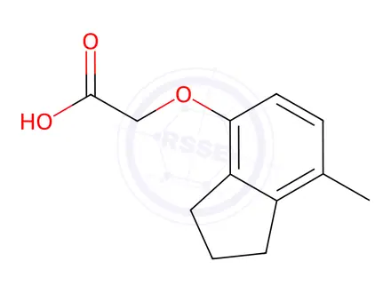 Chemical structure of 2-(7-METHYLINDAN-4-YLOXY)ACETIC ACID