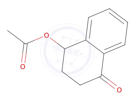Chemical structure of 4-oxo-1,2,3,4-tetrahydronaphthalen-1-yl acetate