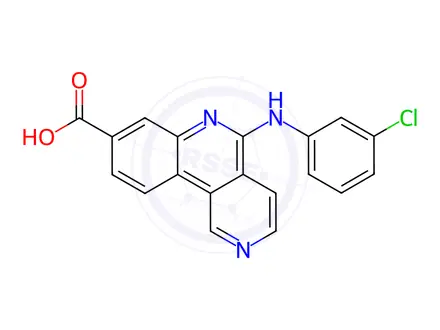 Chemical structure of CX-4945 (Silmitasertib)
