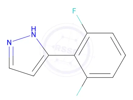 Chemical structure of 3-(2,6-Difluorophenyl)pyrazole