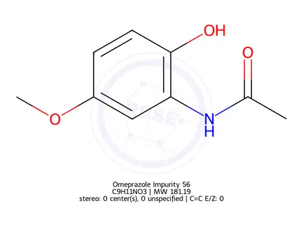 Chemical structure of Omeprazole Impurity 187