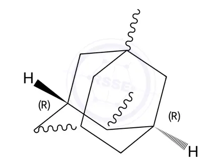 Chemical structure of cis-1,4-Dimethyladamantane