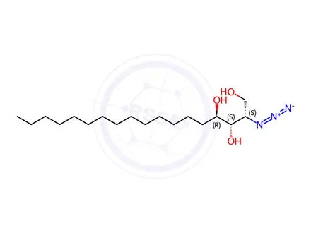 Chemical structure of (2S,3S,4R)-2-Azido-1,3,4-octadecanetriol