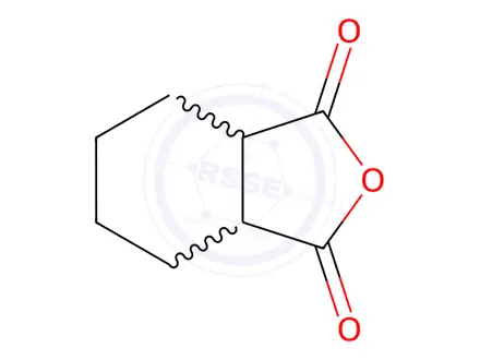 Chemical structure of 1,2-Cyclohexanedicarboxylic Anhydride, Cis Trans