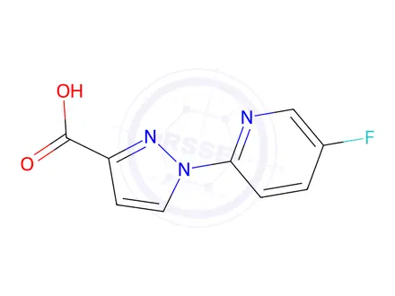 Chemical structure of 1-(5-Fluoropyridin-2-yl)-1h-pyrazole-3-carboxylic acid
