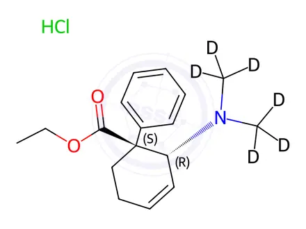 Chemical structure of Tilidine Hydrochloride Hemihydrate