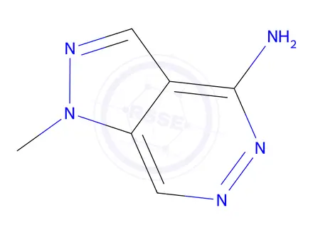 Chemical structure of 1-Methyl-1H-pyrazolo[3,4-d]pyridazin-4-amine