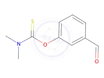 Chemical structure of 1-(3-formylphenoxy)-N,N-dimethylmethanethioamide