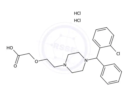 Chemical structure of Cetirizine Hydrochloride Impurity 11 (Cetirizine Dihydrochloride EP Impurity C DiHydrochloride) (Mixture of Enantiomers)