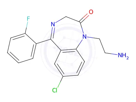 Chemical structure of Norflurazepam