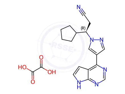 Chemical structure of Ruxolitinib S-isomer Oxalate
