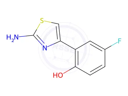 Chemical structure of JR-13979, 2-(2-Aminothiazol-4-yl)-4-fluorophenol