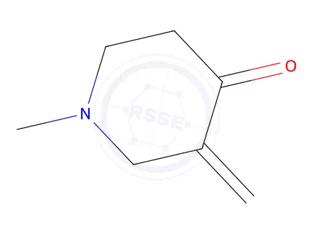 Chemical structure of 4-Piperidinone,1-methyl-3-methylene-(9CI)