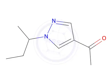 Chemical structure of 1-[1-(butan-2-yl)-1h-pyrazol-4-yl]ethan-1-one